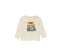 s.Oliver Red Label - Longsleeve mit gummiertem Print beige - Gr. - 62
