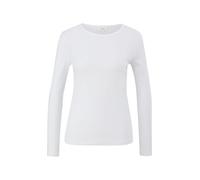 s.Oliver Red Label - Longsleeve mit Rippstruktur weiß - Gr. - 44
