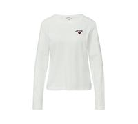 Verkürztes Longsleeve mit Stickerei-Detail 36 creme 2172640.02D0.36