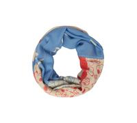 s.Oliver Red Label - Loopschal aus Viskose mit Snoopy Artwork beige/blau/rot - Gr. - ONE SIZE