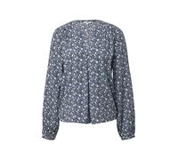 s.Oliver Red Label - Luftige Tunika-Bluse mit All-over-Print blau - Gr. - 40