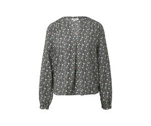 s.Oliver Red Label - Luftige Tunika-Bluse mit All-over-Print schwarz - Gr. - 34