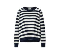 Oversized Strickpullover aus Viskosemix 46 blau|creme 2174796.59X0.46