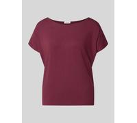 s.Oliver RED LABEL Oversized T-Shirt aus Viskose-Mix in Bordeaux Melange, Größe 44