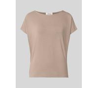 s.Oliver RED LABEL Oversized T-Shirt aus Viskose-Mix in Taupe, Größe 46