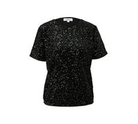 Samtshirt mit Pailletten 34 schwarz 2172299.9999.34