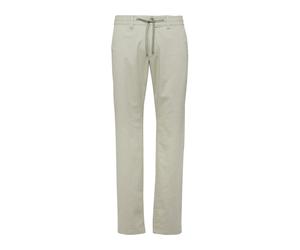 s.Oliver Red Label - Phoenix: Fein gemusterte Chino mit Elastikbund beige - Gr. - 32