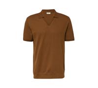 s.Oliver Red Label - Polo-Shirt aus strukturiertem Baumwolljersey braun - Gr. - 3XL