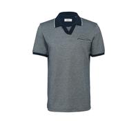 s.Oliver Red Label - Poloshirt aus Bicolour-Piqué blau - Gr. - XXL