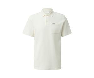 s.Oliver Red Label - Poloshirt im Relaxed Fit mit Brusttasche weiß - Gr. - S