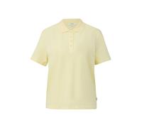 Poloshirt S.OLIVER, Damen, Gr. 42, vanilla, Piqué, Obermaterial: 95% Baumwolle, 5% Elasthan, unifarben, regular fit normal, ohne Ausschnitt, Shirts, mit Piqué-Struktur (12999548-42) vanilla