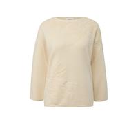s.Oliver Pullover mit dekorativem Strickmuster Beige Größe 42