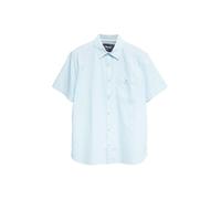 Kurzarmhemd S.OLIVER, Herren, Gr. XXL, N-Gr, light blau, Web, Obermaterial: 100% Baumwolle, unifarben, normal hüftbedeckend, Rundhals, abgesteppte Kante, Hemden (93542054-XXL) light blau