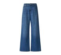 Schlagjeans S.OLIVER "SURI", Damen, Gr. 44, Länge 32, blau (mid blau), Denim/Jeans, Obermaterial: 76% Baumwolle, 23% Polyester, 1% Elasthan, casual, normal lang, Jeans, mit Stretch-Anteil (55255742-44
