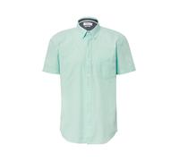 s.Oliver Regular Fit: Kurzarmhemd mit Struktur-Streifen und Button-Down-Kragen