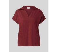 s.Oliver RED LABEL Regular Fit Poloshirt aus reiner Baumwolle in Bordeaux, Größe 42