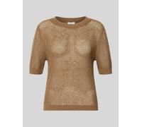 s.Oliver RED LABEL Regular Fit Pullover aus Baumwoll-Mix in Mittelbraun, Größe 44