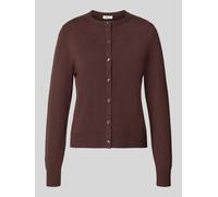 Feinstrickjacke mit Rippbündchen 38 braun 2181331.8944.38