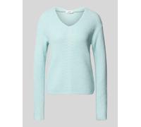 Weicher Strickpullover im Relaxed Fit mit V-Ausschnitt 34 türkis 2168002.6439.34
