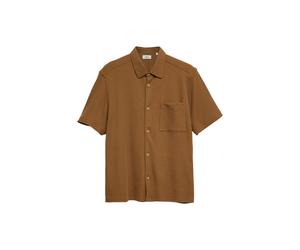 s.Oliver Red Label - Relaxed Fit: Baumwollhemd mit Kentkragen braun - Gr. - L