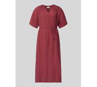 s.Oliver Red Label - Midikleid mit Bindegürtel rot - Gr. - 40