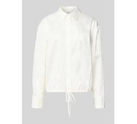 s.Oliver RED LABEL Relaxed Fit Hemdbluse aus reiner Baumwolle in Offwhite, Größe 44