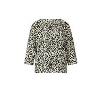 s.Oliver Red Label - Relaxed-Fit-Shirt mit 3/4-Fledermausärmeln und All-over-Print beige - Gr. - 44