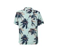 s.Oliver Resort Fit: Kurzarmhemd aus Viskosemix helles türkis L