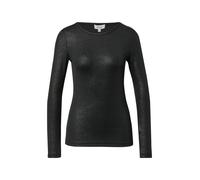 s.Oliver Red Label - Ripp-Shirt mit Glitzer-Effekt schwarz - Gr. - 36