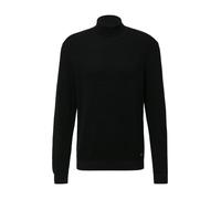 Strukturmix-Pullover aus reiner Baumwolle mit Rollkragen XL schwarz 2170234.9999.XL