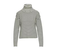 s.Oliver Red Label - Rollkragenpullover mit Rippstruktur beige/schwarz - Gr. - 34