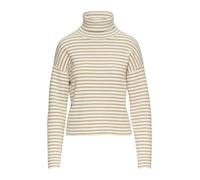 Rollkragenpullover mit Rippstruktur 40 braun|creme 2151529.83X1.40