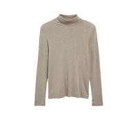 Rollkragenshirt S.OLIVER, Damen, Gr. 38, taupe, Jersey, Obermaterial: 100% Baumwolle, slim fit normal, ohne Ausschnitt, Shirts, Köpernahe Passform (94896166-38) taupe