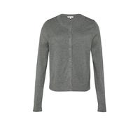 s.Oliver Red Label - Rundhals-Strickjacke mit Knopfleiste grau - Gr. - 40