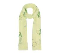 Schal aus Webware mit Allover-Muster ONESIZE gelb 2177005.71B9.ONESIZE