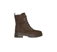 s.Oliver Red Label - Schnürstiefel in Velours-Optik braun - Gr. - 40