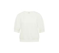 s.Oliver Red Label - Scuba-Sweatshirt mit kurzen Ärmeln weiß - Gr. - 34