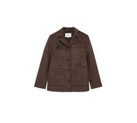 s.Oliver Red Label - Shacket in Veloursoptik braun - Gr. - 40