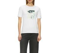 s.Oliver Elastisches T-Shirt mit Frontprint im Slim Fit
