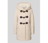 s.Oliver RED LABEL Slim Fit Dufflecoat mit Woll-Anteil in Beige Melange, Größe 40
