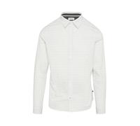 s.Oliver Red Label - Slim Fit: Gemustertes Hemd aus Baumwollstretch weiß - Gr. - XL
