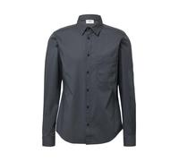 s.Oliver Red Label - Slim Fit: Gemustertes Hemd mit Kentkragen grau - Gr. - XXL