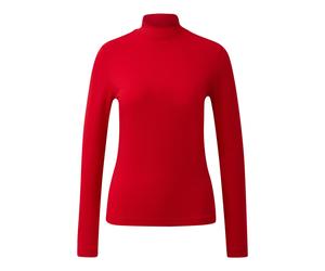 s.Oliver Red Label - Slim Fit Jerseyshirt mit Stehkragen rot - Gr. - 36