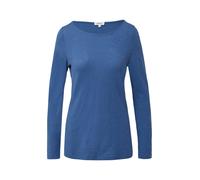 Slim-Fit-Longsleeve aus Baumwollslub mit U-Boot-Ausschnitt 44 blau 2167892.5527.44