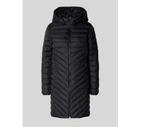 Packbarer leichter Mantel mit Zwei-Wege-Reißverschluss und abnehmbarer Kapuze 48 schwarz 2170653.9999.48