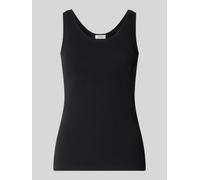 s.Oliver RED LABEL Slim Fit Tanktop aus Baumwoll-mix in Black, Größe 38