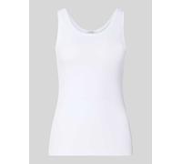 s.Oliver RED LABEL Slim Fit Tanktop aus Baumwoll-mix in Weiss, Größe 42