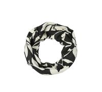 s.Oliver Red Label - Snood mit floralem Allover-Muster schwarz/weiß - Gr. - ONE SIZE