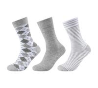 s.Oliver Red Label - Socken mit Muster (3 Paar) grau - Gr. - 42