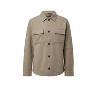 s.Oliver Red Label - Softes Overshirt mit Kentkragen und aufgesetzten Brusttaschen beige - Gr. - M